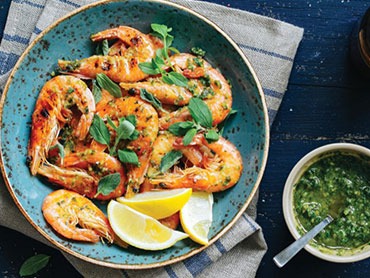 Chimichurri Prawns