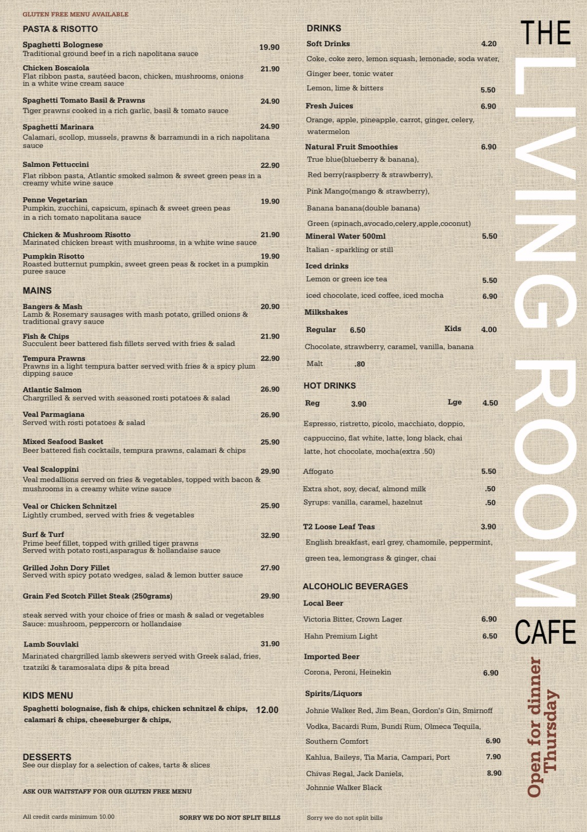 The Living Room Café St Ives Shopping Village