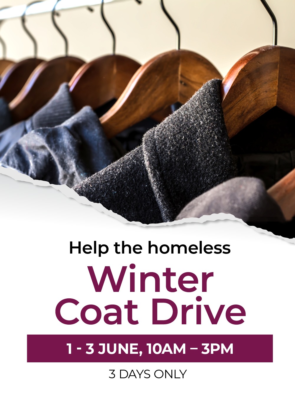 Winter Coat Drive St Ives Shopping Village