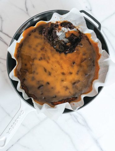 Amanda Cordony's Chocolate Skillet Fudge Cake With Verjuice Caramel