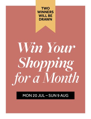 Win Your Shopping For a Month!