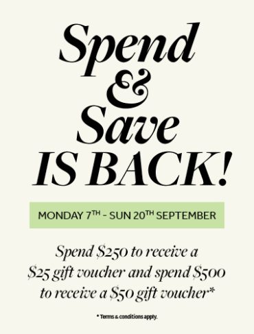 Spend & Save Is Back!