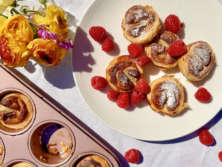 Fig Jam & Almond Puff Pastry Scrolls